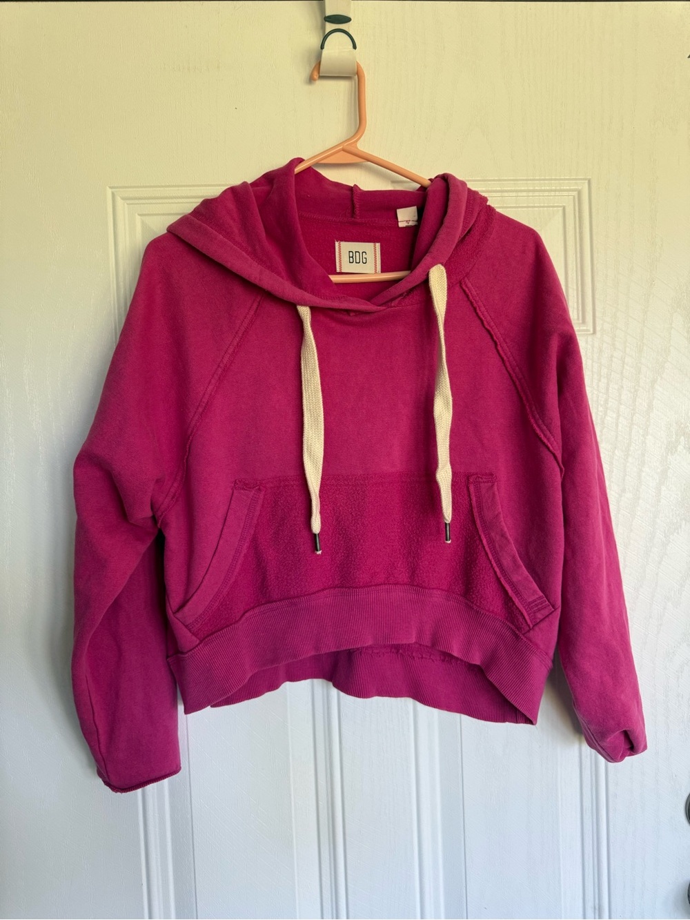 2 for $30 sale: BDG pink cropped oversized hoodie sweatshirt - XS